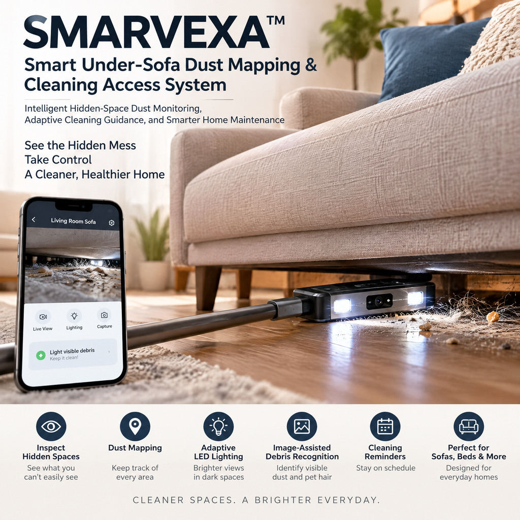 SMARVEXA™ Smart Under-Sofa Dust Mapping & Cleaning Access System