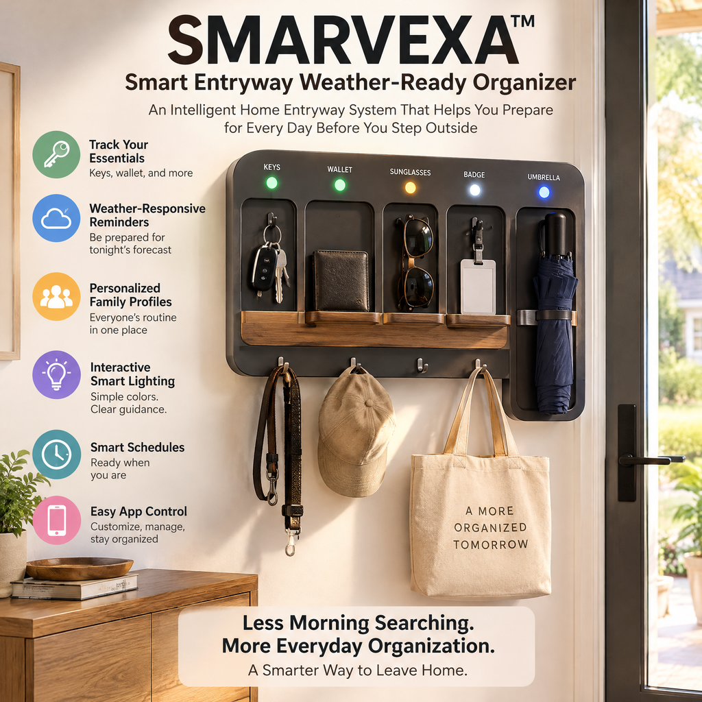 SMARVEXA Smart Entryway Weather-Ready Organizer concept illustration 5